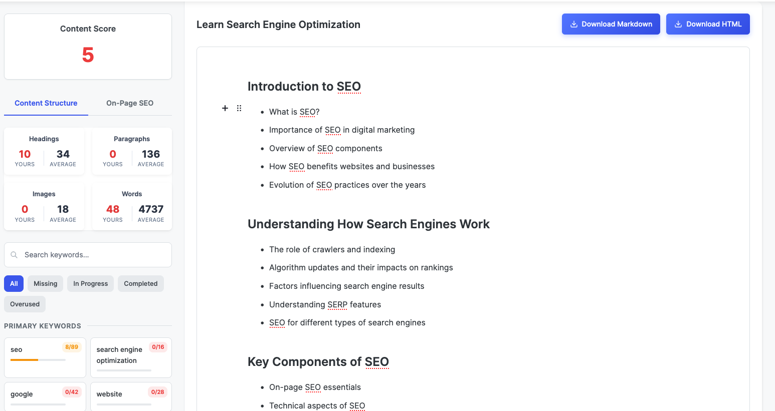 Content Recommendations