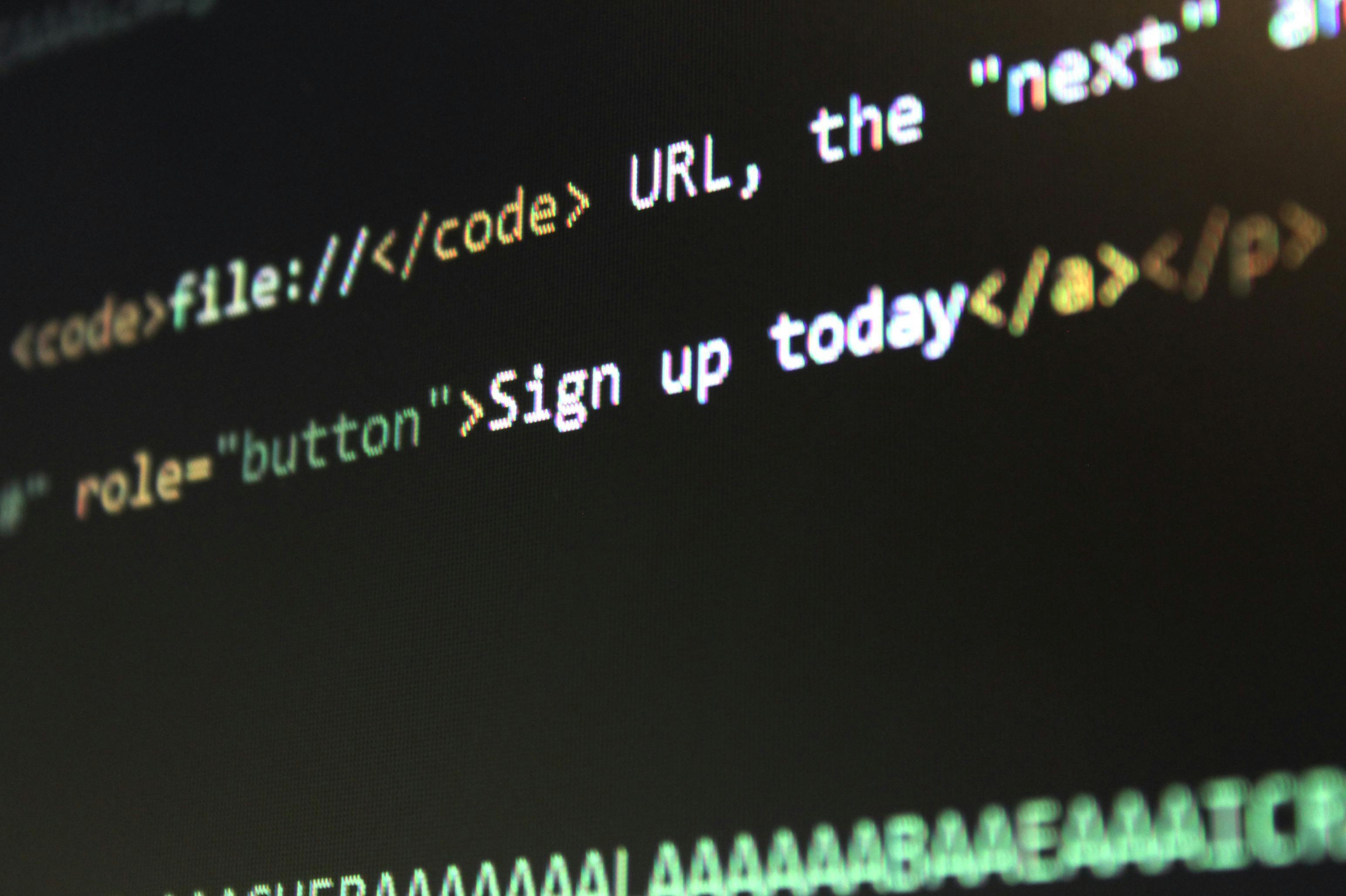 An image showing HTML