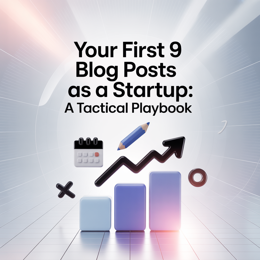 Your First 9 Blog Posts as a Startup: A Tactical Playbook for 2025